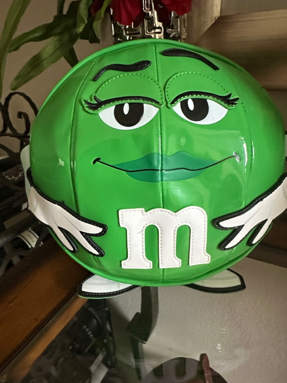 M&M'S Green Character Round Crossbody Bag Loungefly NWT